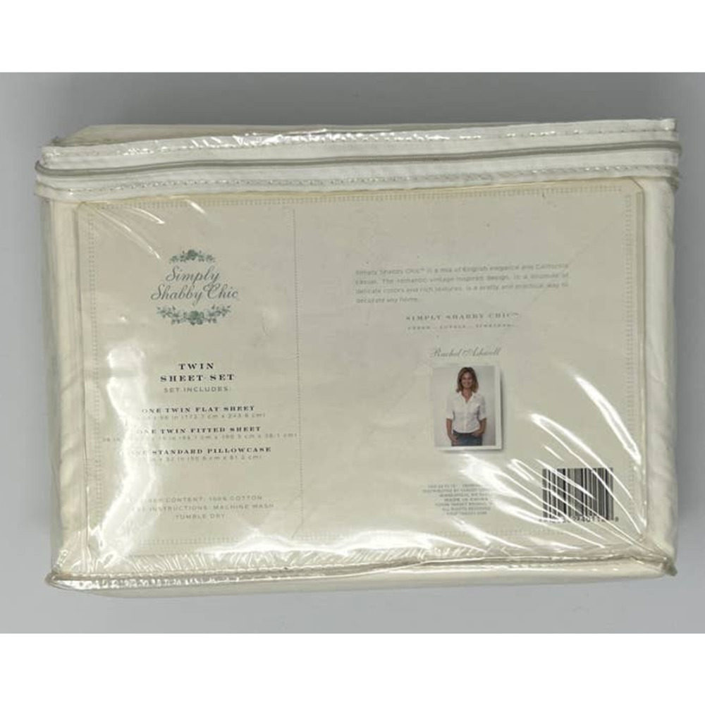 NWT Simply Shabby Chic Rachel Ashwell TWIN sheet set with ruffle - Picture 2 of 5